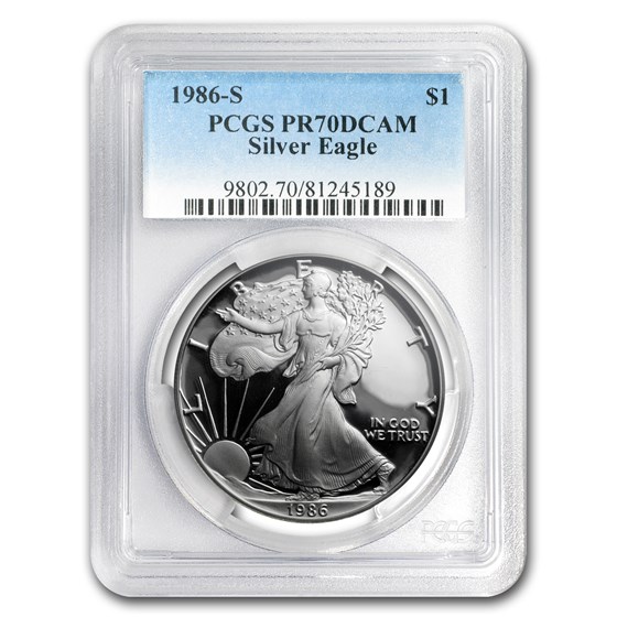 1986-2020 34-Coin Proof American Silver Eagle Set PR-70 PCGS 1986-2020 34-Coin Proof American Silver Eagle Set PR-70 PCGS