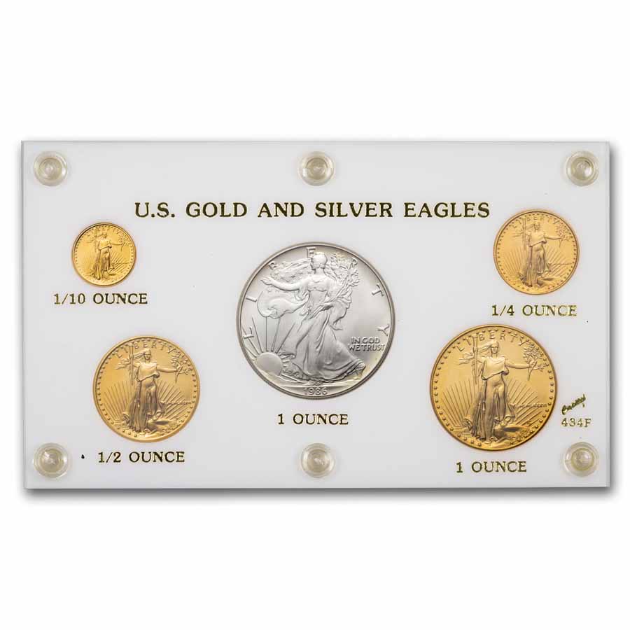 Buy 1986 5-Coin Gold & American Silver Eagle Set BU | APMEX