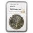 1986 American Silver Eagle MS-69 PL NGC