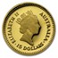 1986 Australia 1/10 oz Proof Gold Nugget