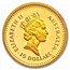 1986 Australia 4-Coin Gold Nugget Proof Set 1.85 ozt