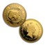 1986 Australia 4-Coin Gold Nugget Proof Set (Includes Booklet)