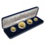 1986 Australia 4-Coin Gold Nugget Proof Set