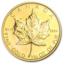 1986 Canada 1/10 oz Gold Maple Leaf BU
