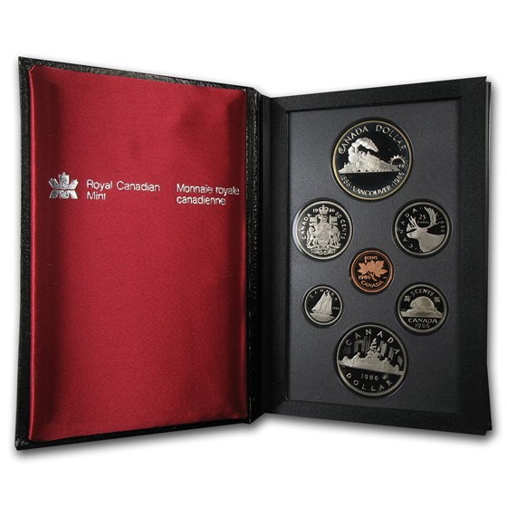 1986 Canada 7-Coin Double Dollar Proof Set 1986 Canada 7-Coin Double Dollar Proof Set