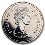 1986 Canada Silver Dollar BU (100th Anniv Transcontinental Rail)