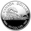 1986 Canada Silver Dollar Proof (100th Ann Transcontinental Rail)