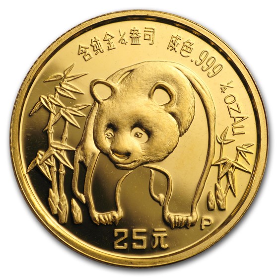 1986 China 1/4 oz Gold Panda Proof (In Capsule) 1986 China 1/4 oz Gold Panda Proof (In Capsule)