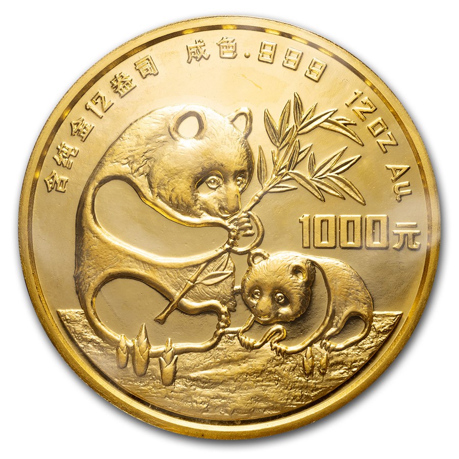 1986 China 12 oz Gold Panda Proof (Coin Only)