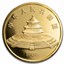 1986 China 12 oz Gold Panda Proof (In Capsule)