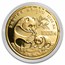 1986 China 12 oz Gold Panda Proof (In Capsule)