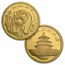 1986 China 5-Coin Gold Panda Set BU (Sealed)