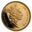 1986 Great Britain Gold 1/2 Sovereign Elizabeth II Proof