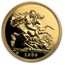 1986 Great Britain Gold £5 BU (Case w/COA)