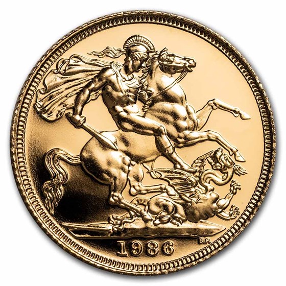 1986 Great Britain Gold Sovereign Proof 1986 Great Britain Gold Sovereign Proof