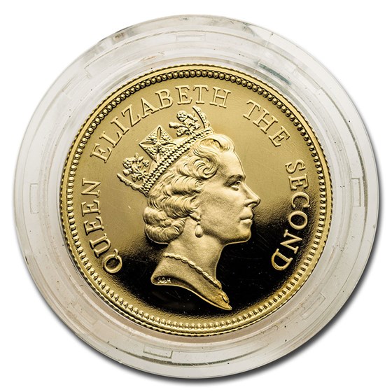 Buy 1986 Hong Kong Proof Gold 1000 Second Royal Visit APMEX