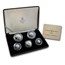 1986 Isle of Man 4-Coin Platinum Noble Proof Set