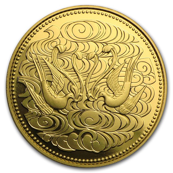 1986 Japan Gold 100K Yen 60 Years of Reign Emperor Hirohito BU 1986 Japan Gold 100K Yen 60 Years of Reign Emperor Hirohito BU