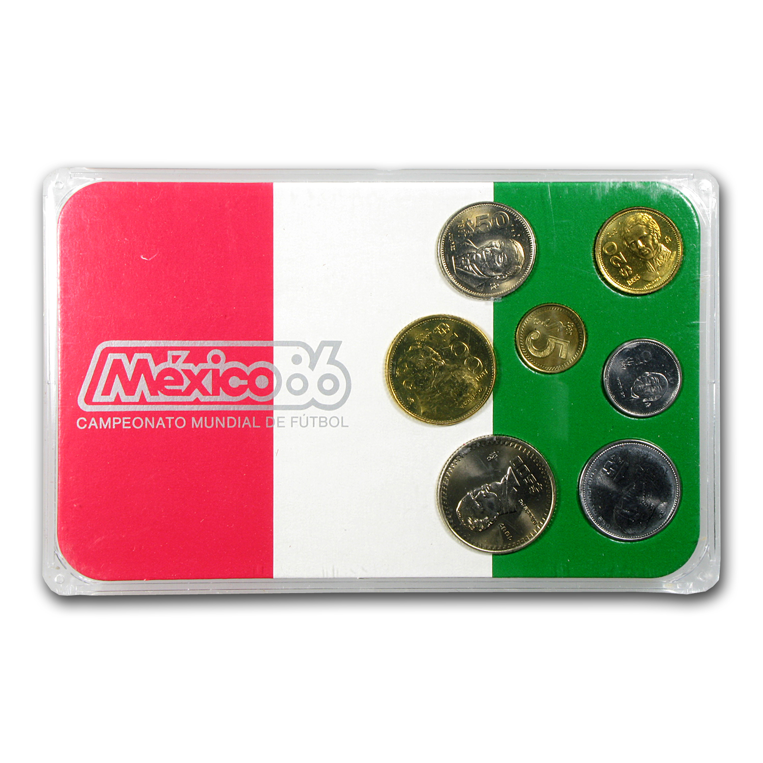 Buy 1986 Mexico 7-Coin World Cup Mint Set BU | APMEX