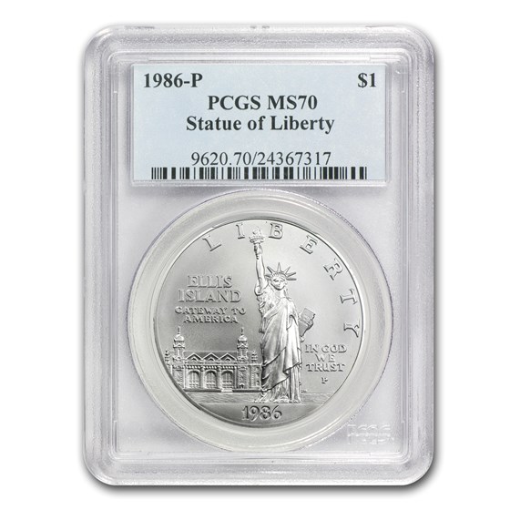 1986-P Statue of Liberty $1 Silver Commem MS-70 PCGS 1986-P Statue of Liberty $1 Silver Commem MS-70 PCGS