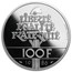 1986 Platinum 100 Francs Statue of Liberty Proof (w/Box & COA)