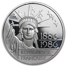 1986 Platinum 100 Francs Statue of Liberty Proof