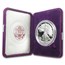 1986-S 1 oz Proof American Silver Eagle (w/Box & COA)