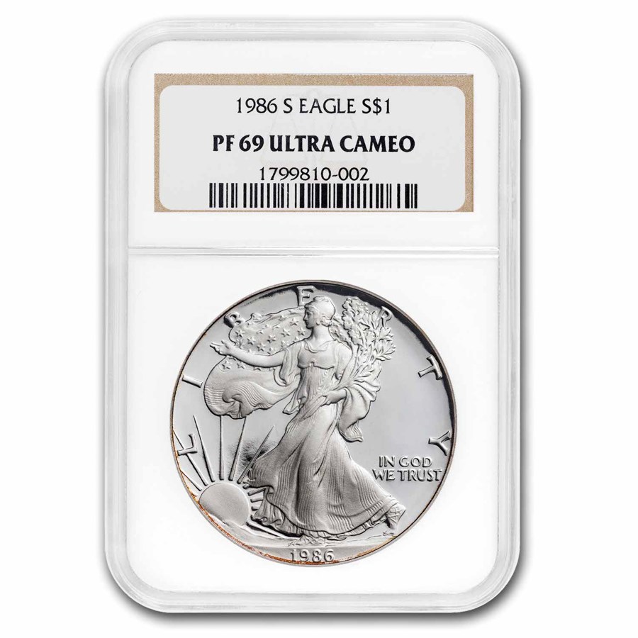 1986-S Proof American Silver Eagle PF-69 NGC