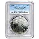 1986-S Proof American Silver Eagle PR-70 PCGS