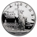 1986-S Statue of Liberty $1 Silver Commem Proof (w/Box & COA)
