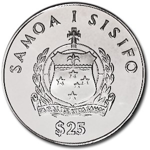 Buy 1986 Samoa 5 oz Silver 25 Tala Kon-Tiki Proof | APMEX