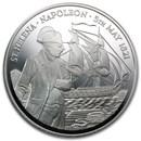 1986 St. Helena/Ascension 5 oz Silver Napoleon Proof