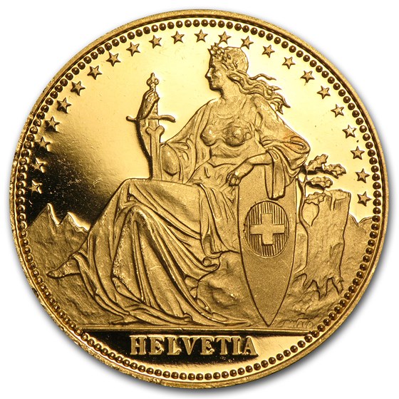 1986 Switzerland 1/2 Unze Gold Eternal Pact Proof 1986 Switzerland 1/2 Unze Gold Eternal Pact Proof