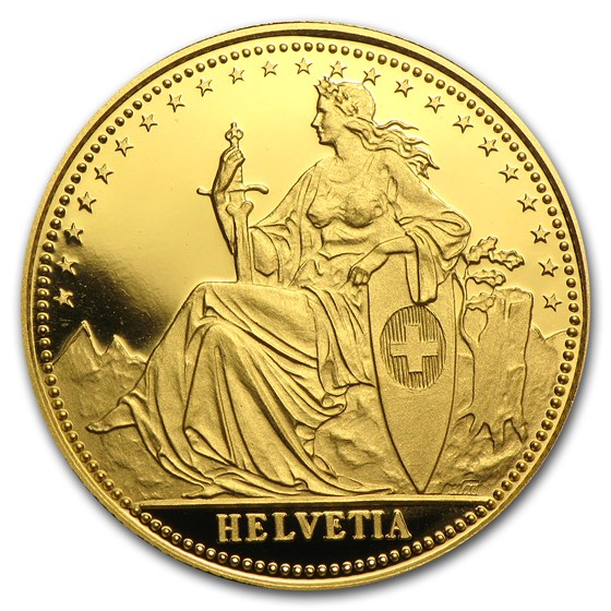 1986 Switzerland 1/4 Unze Gold Eternal Pact Proof 1986 Switzerland 1/4 Unze Gold Eternal Pact Proof