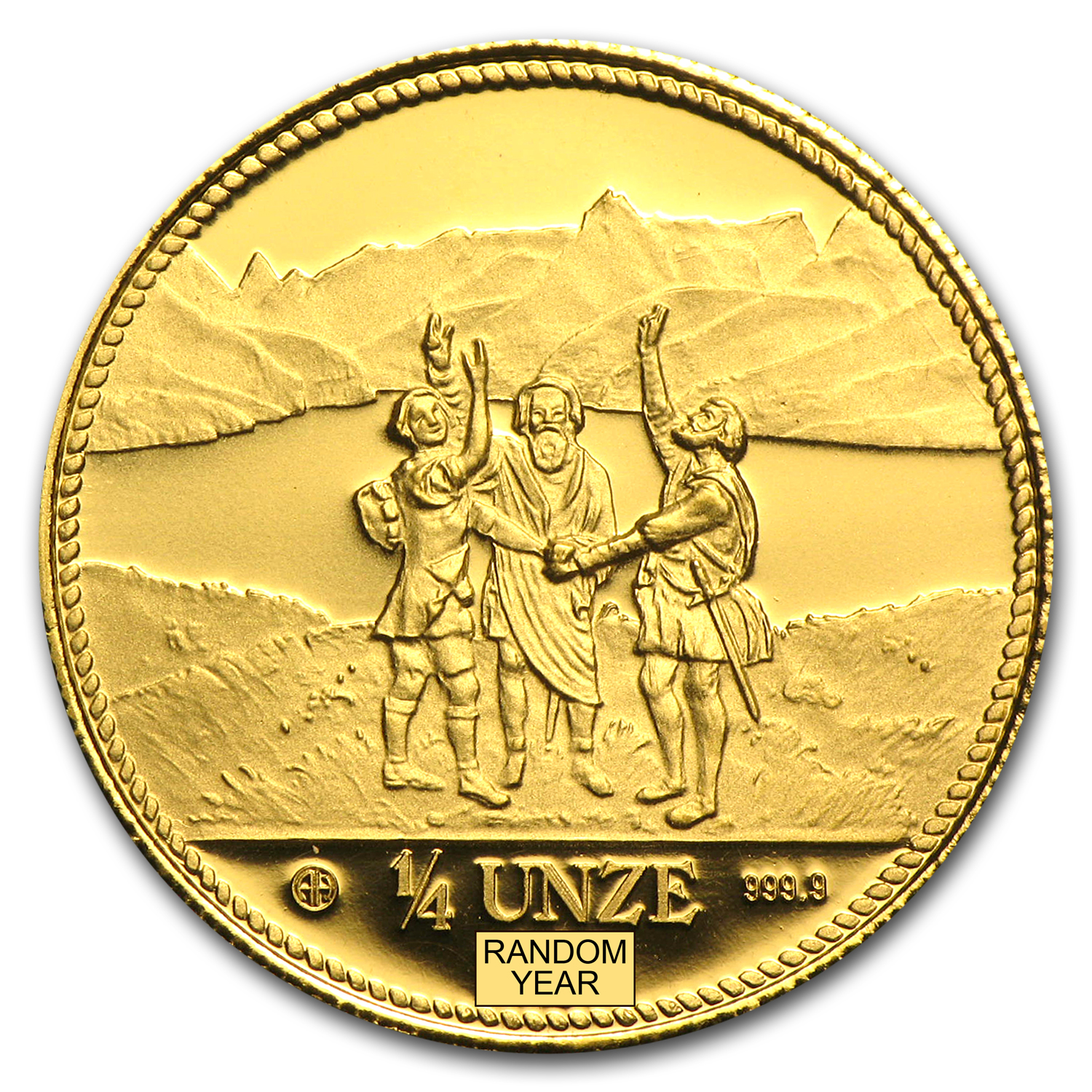 Buy 1986 Switzerland 1/4 Unze Gold Eternal Pact Proof | APMEX