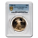 1986-W 1 oz Proof American Gold Eagle PR-70 PCGS