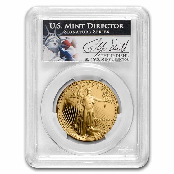 1986-W 1 oz Proof Gold Eagle PR-69 DCAM PCGS (Diehl Signed) 1986-W 1 oz Proof Gold Eagle PR-69 DCAM PCGS (Diehl Signed)
