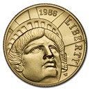 1986-W Gold $5 Commem Statue of Liberty BU (Capsule Only)