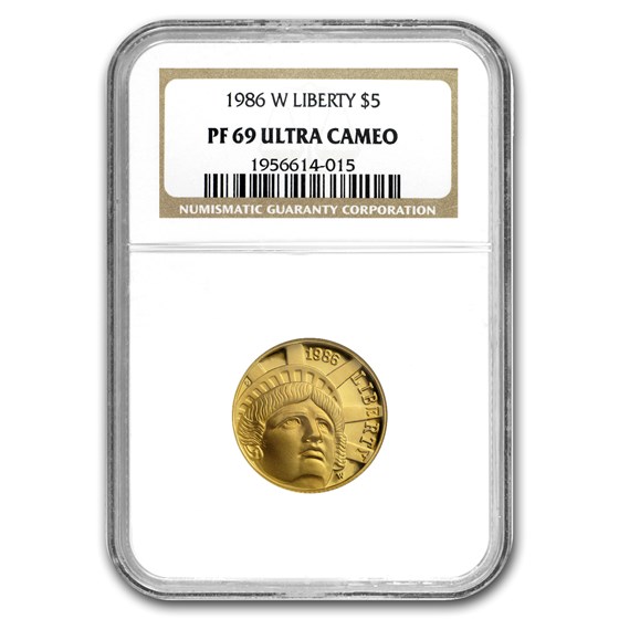 1986-W Gold $5 Commem Statue of Liberty PF-69 NGC 1986-W Gold $5 Commem Statue of Liberty PF-69 NGC