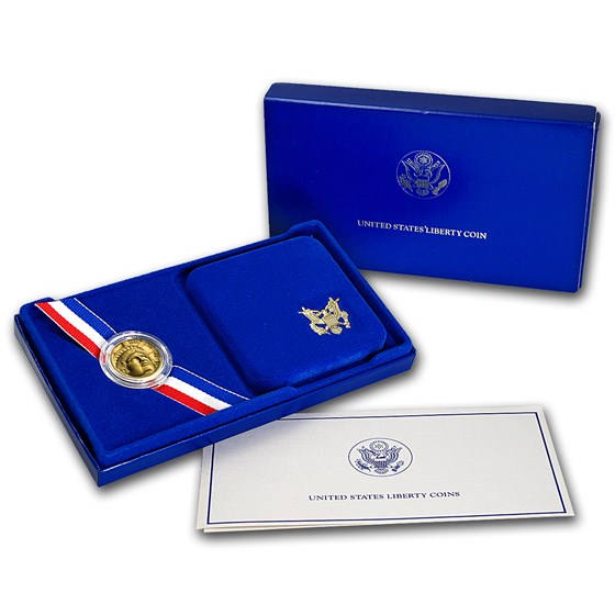 1986-W Gold $5 Commem Statue of Liberty Proof (w/Box & COA) 1986-W Gold $5 Commem Statue of Liberty Proof (w/Box & COA)