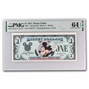 1987 $1.00 (A) Waving Mickey (DIS#1) CU-64 EPQ PMG