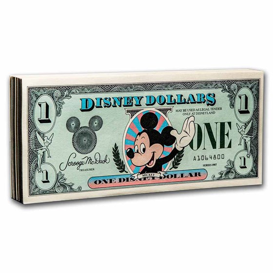 1987 $1.00 Disney Classic Mickey Gem CCU (100 Consecutive Pack) 1987 $1.00 Disney Classic Mickey Gem CCU (100 Consecutive Pack)