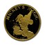 1987 1/4 oz Gold Round - Disney Mickey Magic