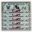 1987 $1 (A) Waving Mickey, Sleeping Beauty's Castle (DIS#1)17 Con