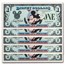 1987 $1 (A) Waving Mickey, Sleeping Beauty's Castle (DIS#1)25 Con