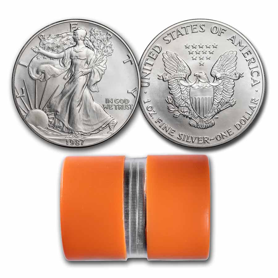 Buy 1987 1 oz American Silver Eagle BU (20-Coin in OGP Orange Tube