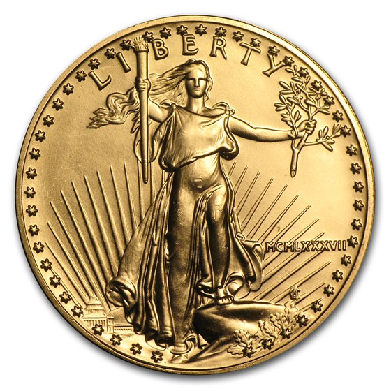 1987 1 oz Gold American Eagle BU (MCMLXXXVII) 1987 1 oz Gold American Eagle BU (MCMLXXXVII)