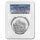 1987 1 oz Silver Disney's Snow White 50th An The Witch PR-69 PCGS