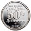 1987 1 oz Silver Disney's Snow White 50th Anniv Prince PF-69 NGC