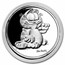 1987 1 oz Silver Proof Round - Garfield (w/Box & COA)